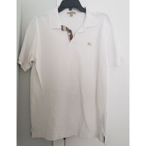 Burberry Brit Men's White Cotton Polo Shirt M